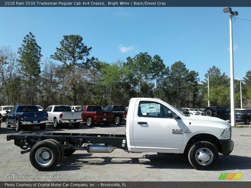Bright White / Black/Diesel Gray 2018 Ram 3500 Tradesman Regular Cab 4x4 Chassis