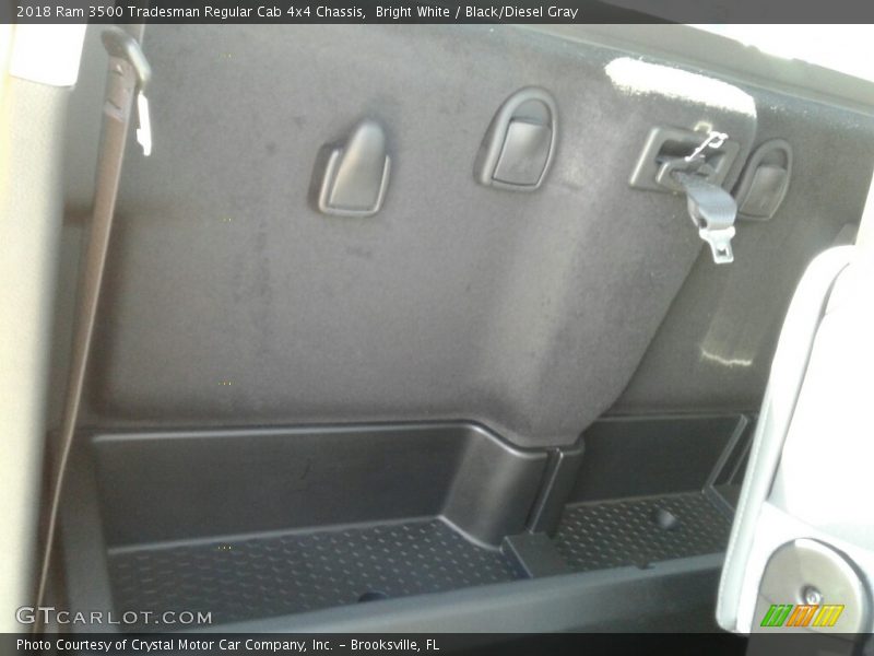 Bright White / Black/Diesel Gray 2018 Ram 3500 Tradesman Regular Cab 4x4 Chassis