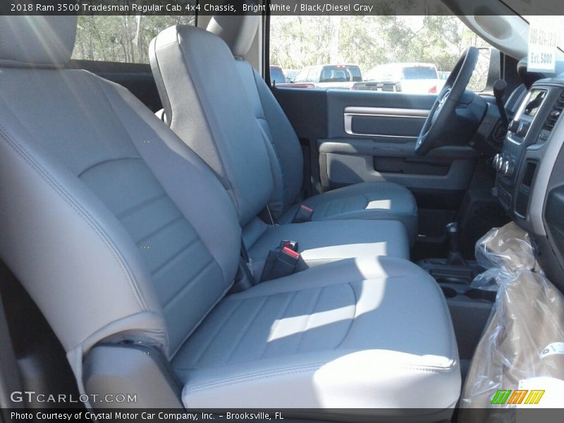 Bright White / Black/Diesel Gray 2018 Ram 3500 Tradesman Regular Cab 4x4 Chassis