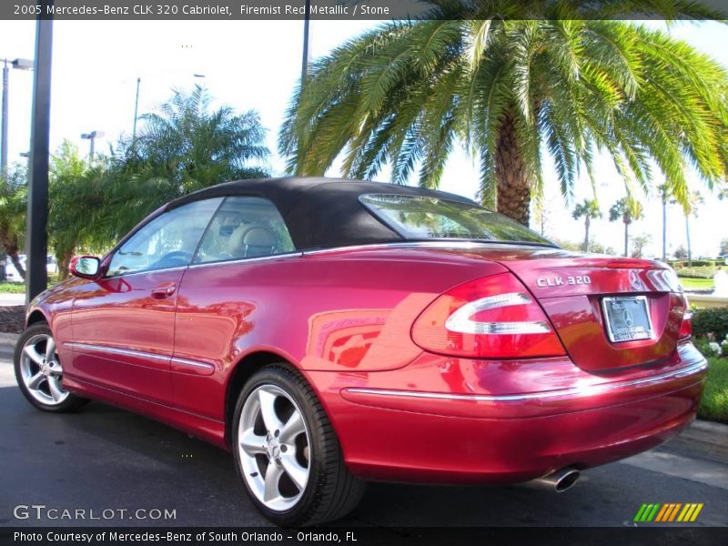 Firemist Red Metallic / Stone 2005 Mercedes-Benz CLK 320 Cabriolet