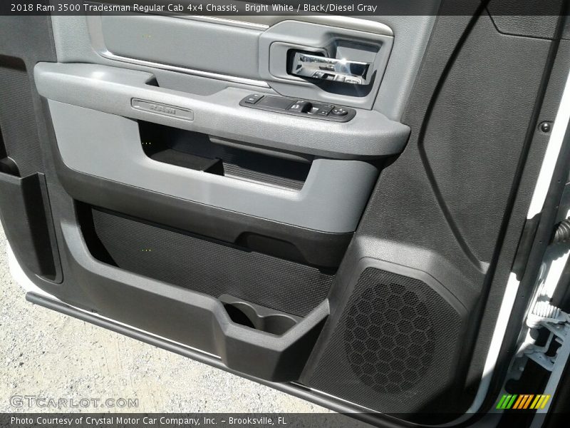Bright White / Black/Diesel Gray 2018 Ram 3500 Tradesman Regular Cab 4x4 Chassis