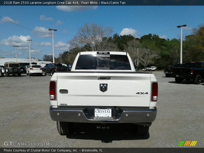 Pearl White / Black/Cattle Tan 2018 Ram 2500 Laramie Longhorn Crew Cab 4x4