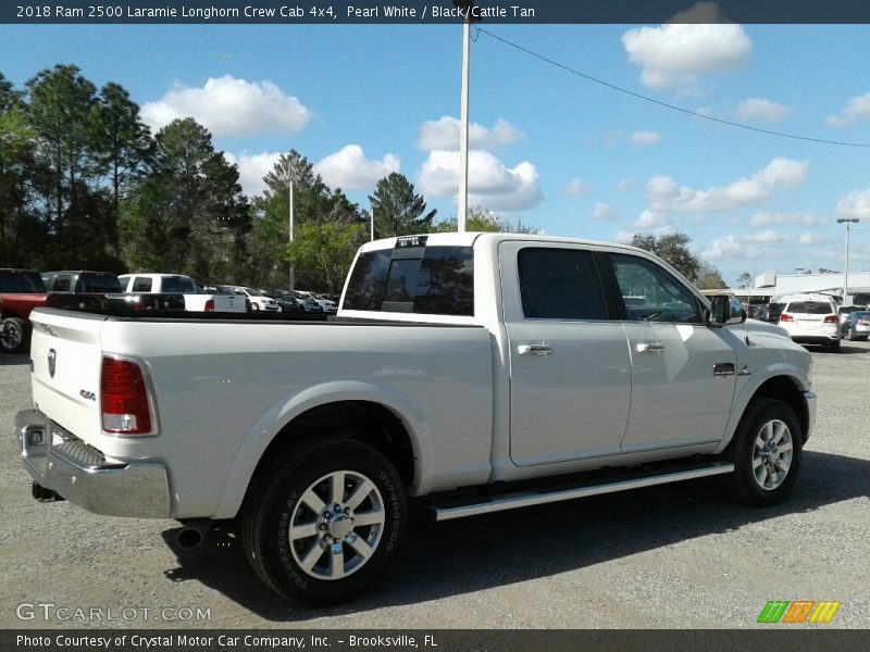 Pearl White / Black/Cattle Tan 2018 Ram 2500 Laramie Longhorn Crew Cab 4x4