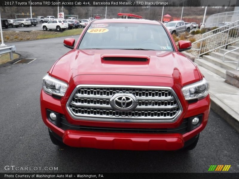 Barcelona Red Metallic / TRD Black/Orange 2017 Toyota Tacoma TRD Sport Access Cab 4x4