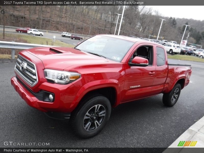 Barcelona Red Metallic / TRD Black/Orange 2017 Toyota Tacoma TRD Sport Access Cab 4x4