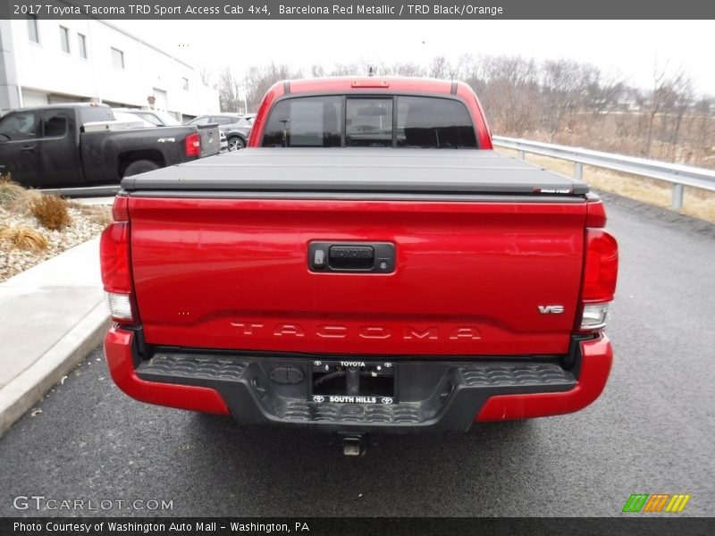 Barcelona Red Metallic / TRD Black/Orange 2017 Toyota Tacoma TRD Sport Access Cab 4x4