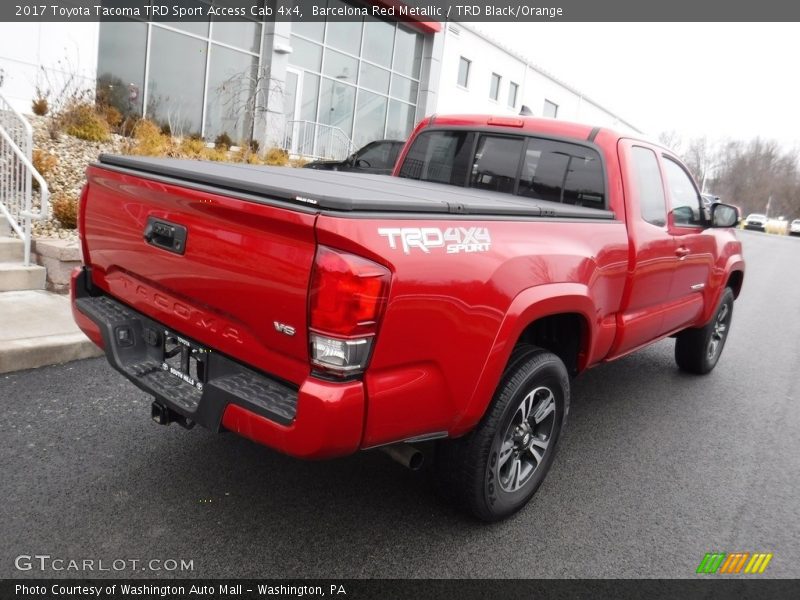 Barcelona Red Metallic / TRD Black/Orange 2017 Toyota Tacoma TRD Sport Access Cab 4x4