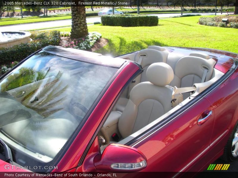 Firemist Red Metallic / Stone 2005 Mercedes-Benz CLK 320 Cabriolet
