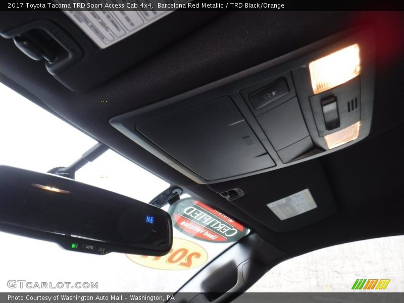 Barcelona Red Metallic / TRD Black/Orange 2017 Toyota Tacoma TRD Sport Access Cab 4x4