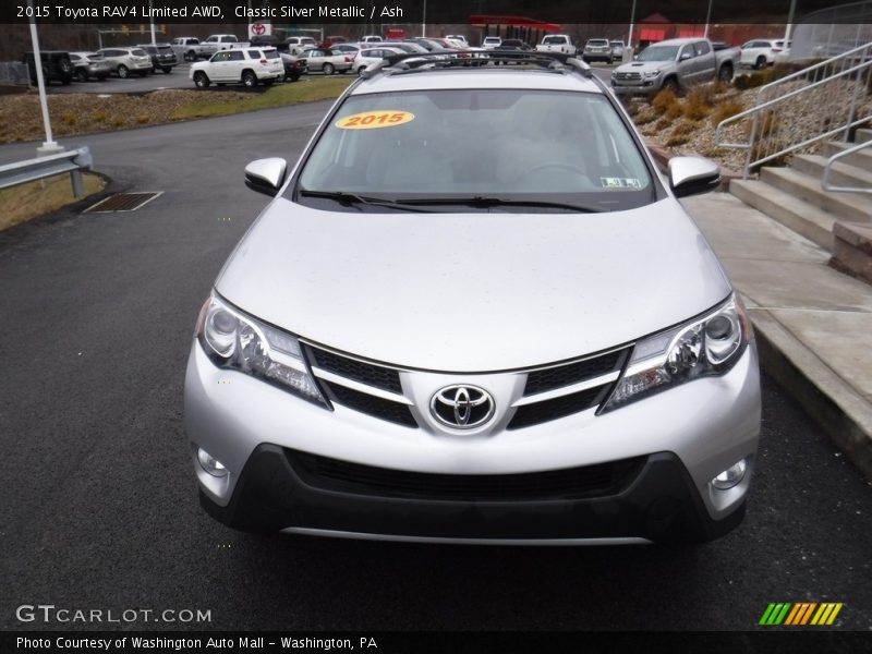 Classic Silver Metallic / Ash 2015 Toyota RAV4 Limited AWD