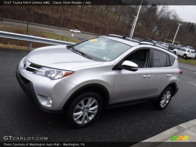 Classic Silver Metallic / Ash 2015 Toyota RAV4 Limited AWD