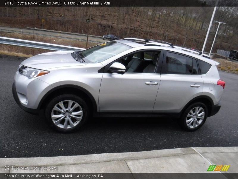 Classic Silver Metallic / Ash 2015 Toyota RAV4 Limited AWD