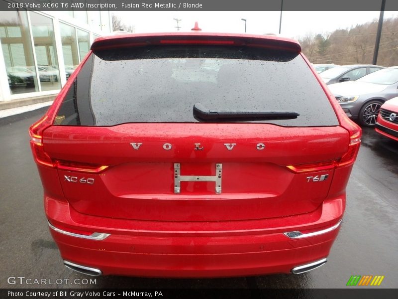 Fusion Red Metallic / Blonde 2018 Volvo XC60 T6 AWD Inscription
