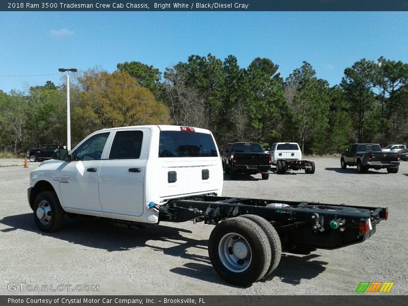 Bright White / Black/Diesel Gray 2018 Ram 3500 Tradesman Crew Cab Chassis