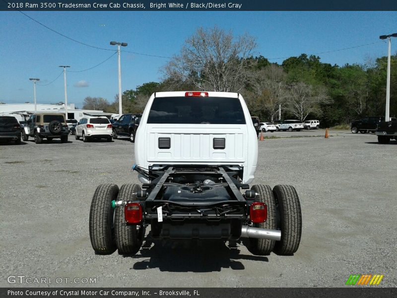 Bright White / Black/Diesel Gray 2018 Ram 3500 Tradesman Crew Cab Chassis