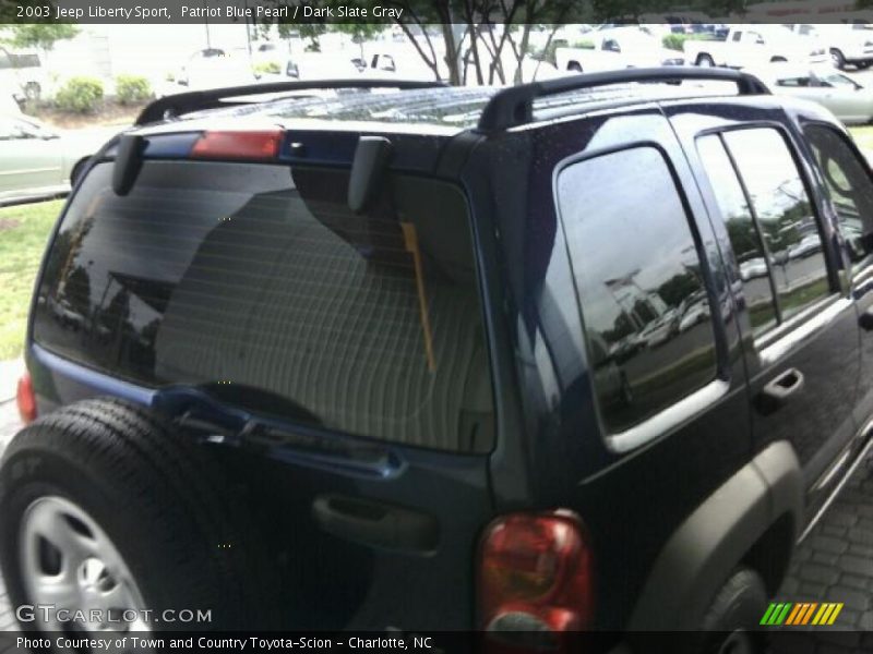 Patriot Blue Pearl / Dark Slate Gray 2003 Jeep Liberty Sport
