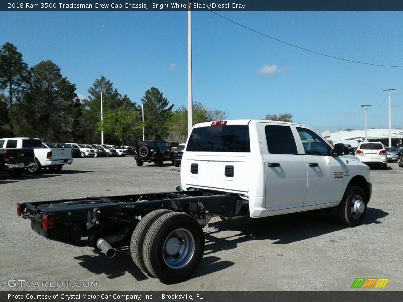 Bright White / Black/Diesel Gray 2018 Ram 3500 Tradesman Crew Cab Chassis