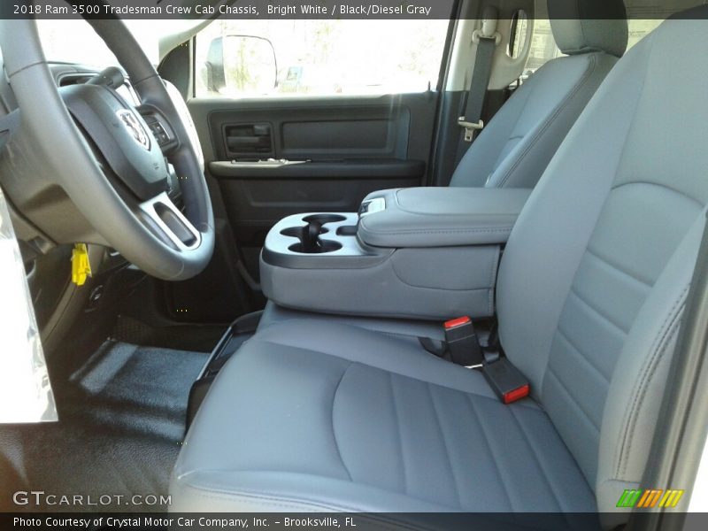 Bright White / Black/Diesel Gray 2018 Ram 3500 Tradesman Crew Cab Chassis