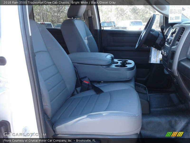 Bright White / Black/Diesel Gray 2018 Ram 3500 Tradesman Crew Cab Chassis