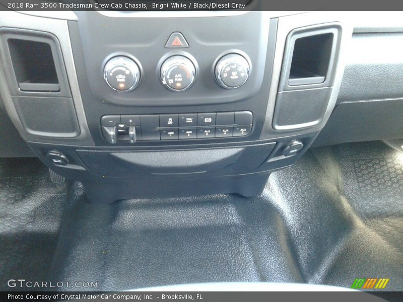 Bright White / Black/Diesel Gray 2018 Ram 3500 Tradesman Crew Cab Chassis