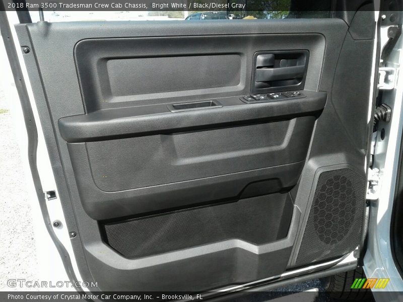 Bright White / Black/Diesel Gray 2018 Ram 3500 Tradesman Crew Cab Chassis