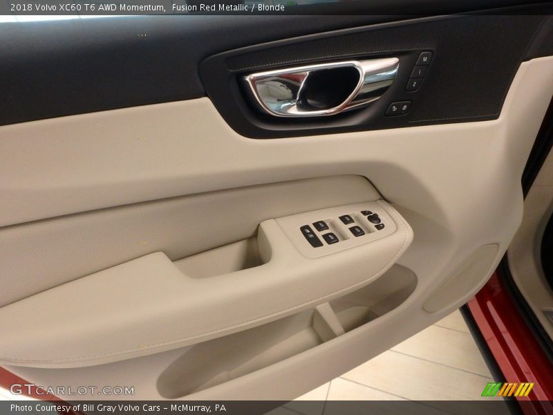 Fusion Red Metallic / Blonde 2018 Volvo XC60 T6 AWD Momentum