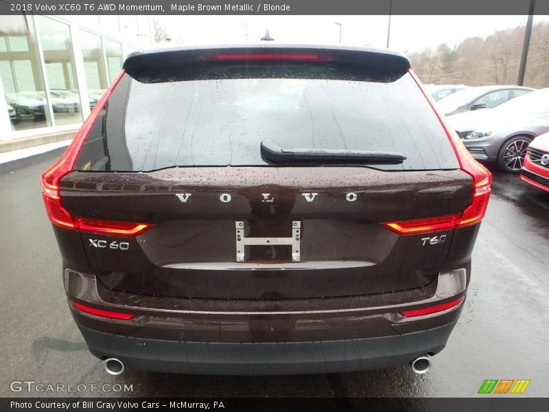 Maple Brown Metallic / Blonde 2018 Volvo XC60 T6 AWD Momentum