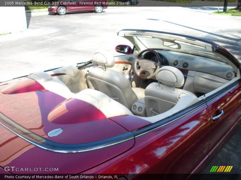 Firemist Red Metallic / Stone 2005 Mercedes-Benz CLK 320 Cabriolet