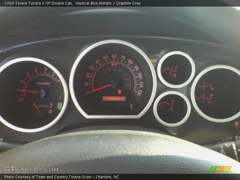 Nautical Blue Metallic / Graphite Gray 2009 Toyota Tundra X-SP Double Cab