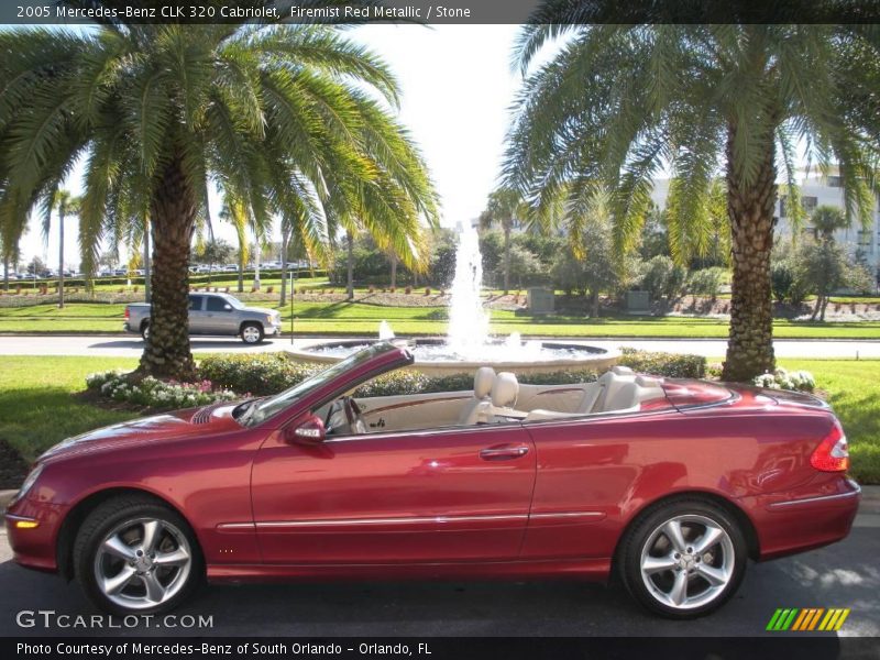 Firemist Red Metallic / Stone 2005 Mercedes-Benz CLK 320 Cabriolet