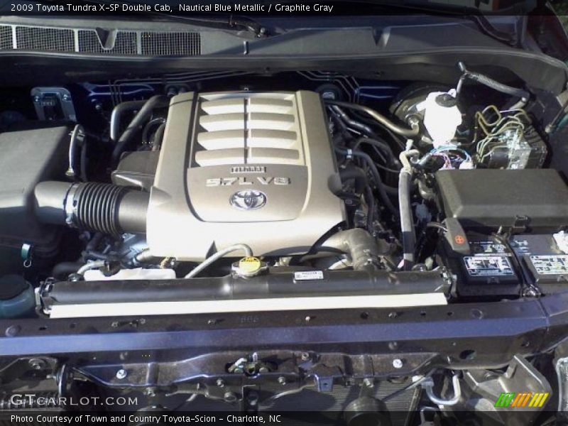 Nautical Blue Metallic / Graphite Gray 2009 Toyota Tundra X-SP Double Cab