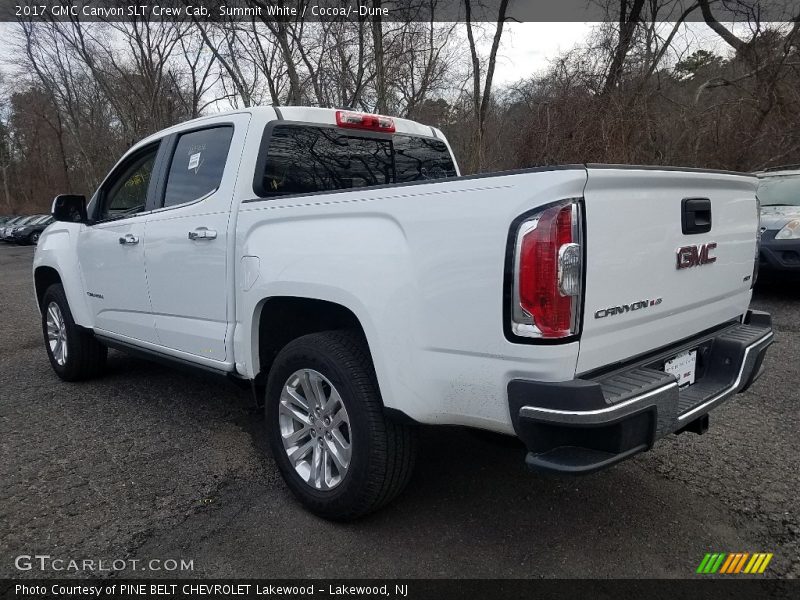 Summit White / Cocoa/­Dune 2017 GMC Canyon SLT Crew Cab