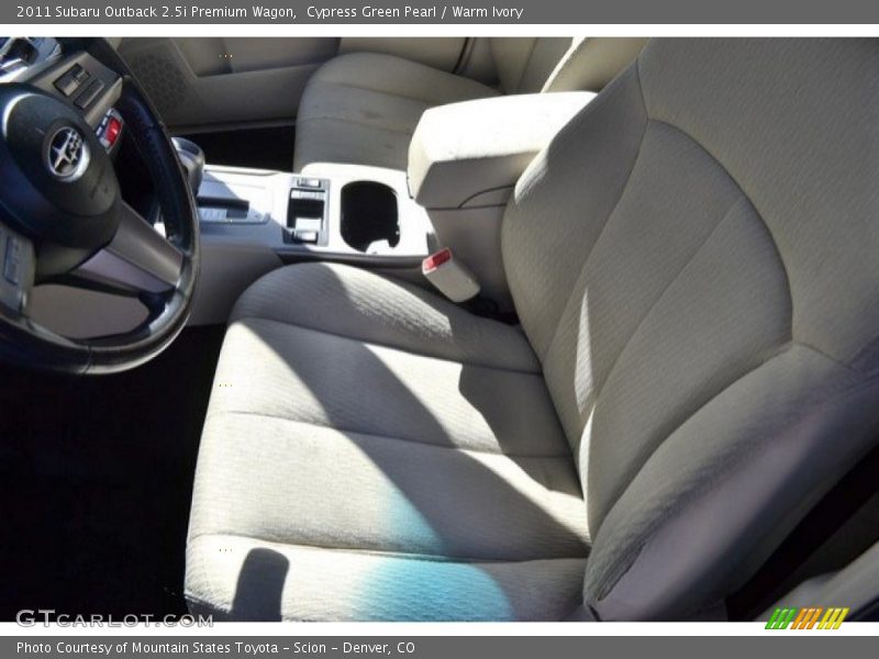 Cypress Green Pearl / Warm Ivory 2011 Subaru Outback 2.5i Premium Wagon