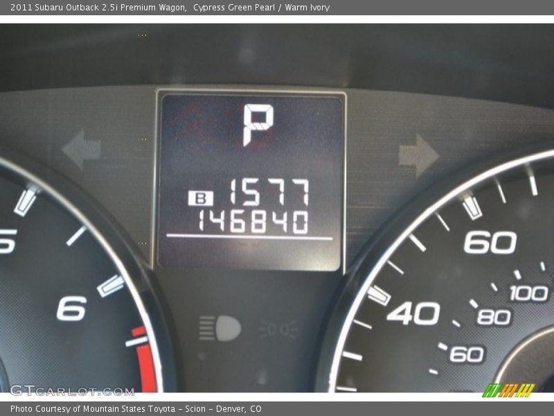 Cypress Green Pearl / Warm Ivory 2011 Subaru Outback 2.5i Premium Wagon