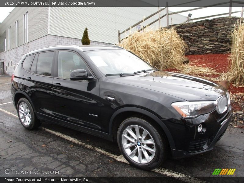 Jet Black / Saddle Brown 2015 BMW X3 xDrive28i