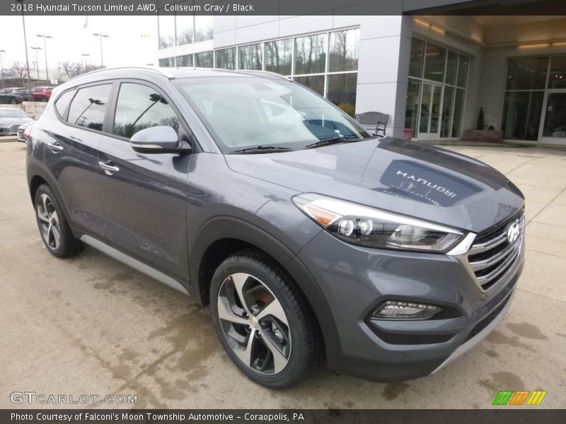 Coliseum Gray / Black 2018 Hyundai Tucson Limited AWD
