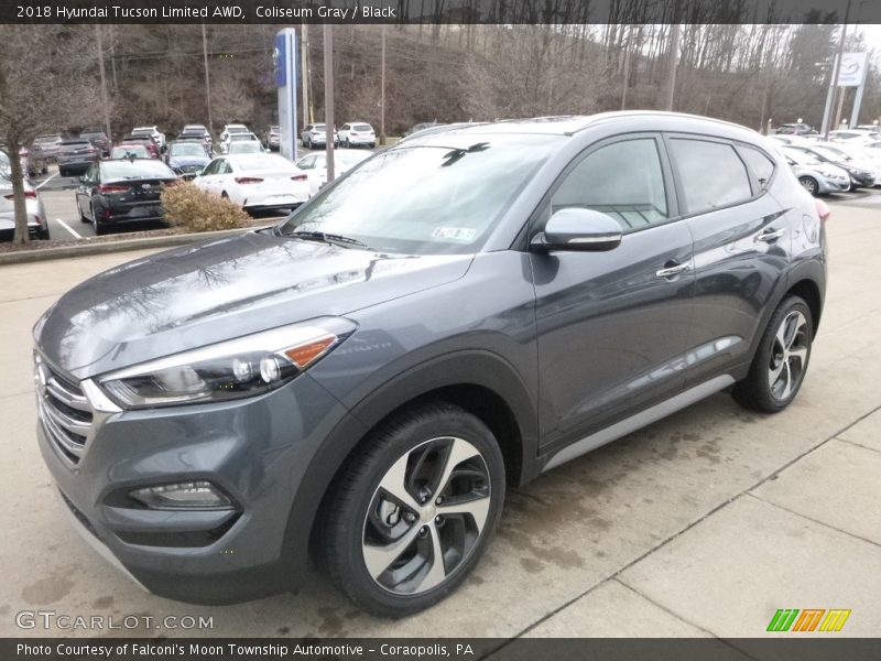 Coliseum Gray / Black 2018 Hyundai Tucson Limited AWD