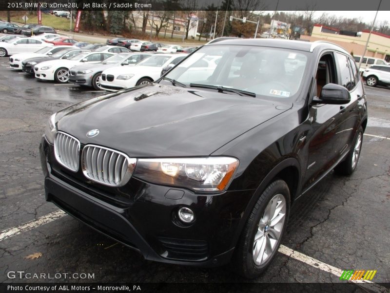 Jet Black / Saddle Brown 2015 BMW X3 xDrive28i