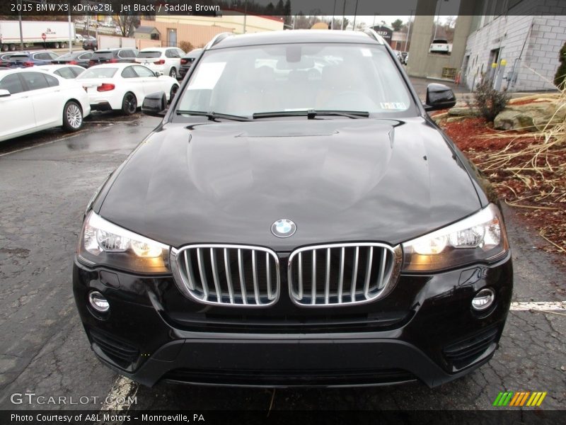 Jet Black / Saddle Brown 2015 BMW X3 xDrive28i