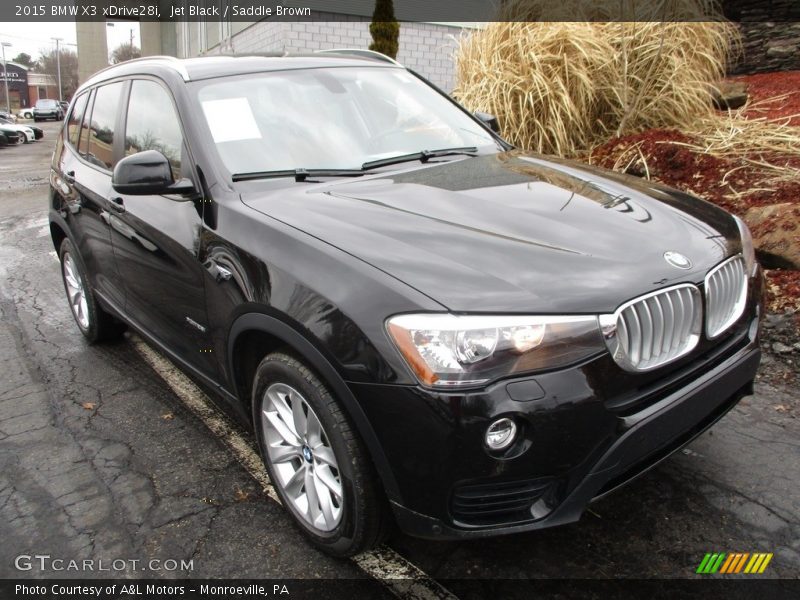 Jet Black / Saddle Brown 2015 BMW X3 xDrive28i