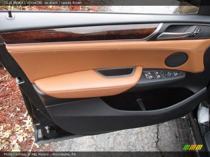 Jet Black / Saddle Brown 2015 BMW X3 xDrive28i