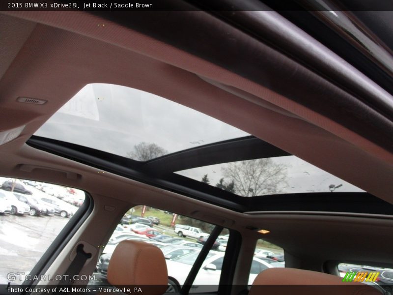 Jet Black / Saddle Brown 2015 BMW X3 xDrive28i