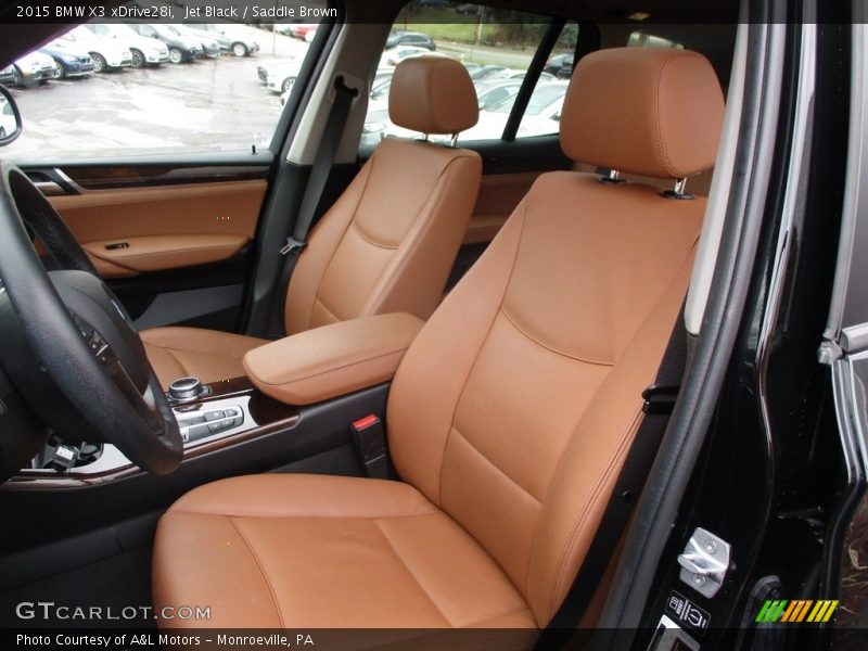 Jet Black / Saddle Brown 2015 BMW X3 xDrive28i