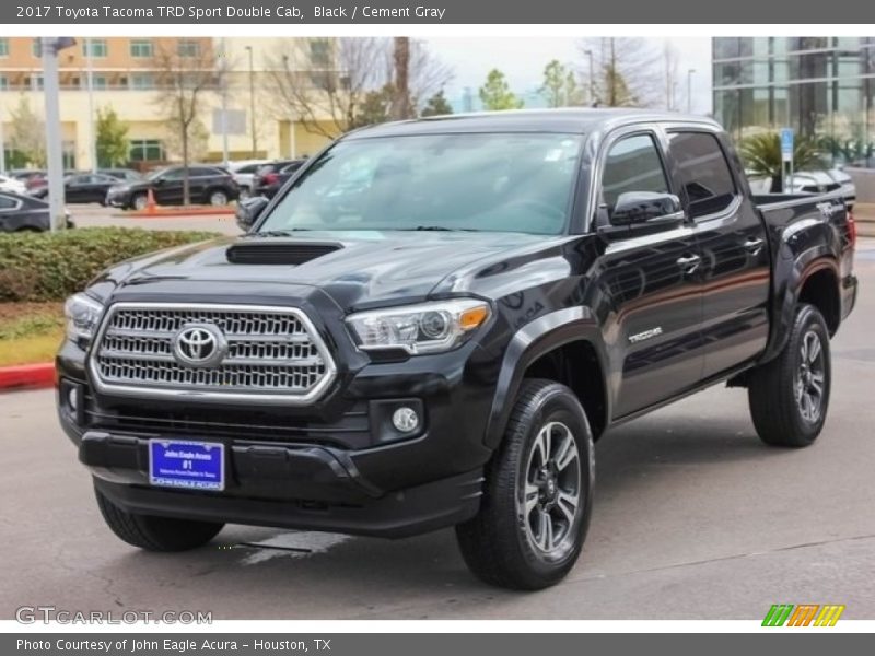 Black / Cement Gray 2017 Toyota Tacoma TRD Sport Double Cab