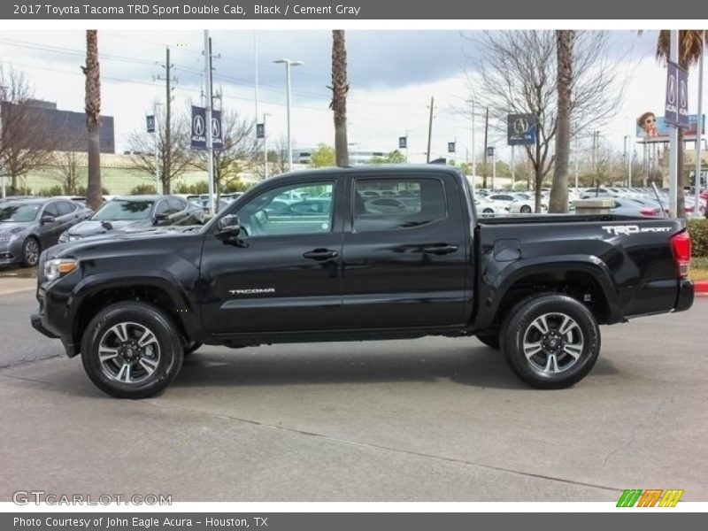 Black / Cement Gray 2017 Toyota Tacoma TRD Sport Double Cab