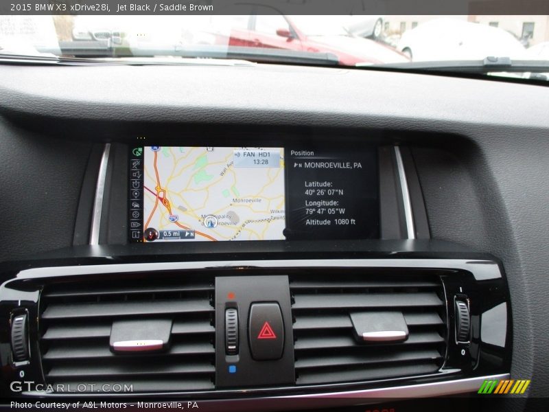Jet Black / Saddle Brown 2015 BMW X3 xDrive28i