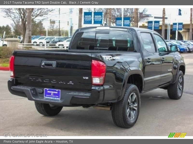 Black / Cement Gray 2017 Toyota Tacoma TRD Sport Double Cab