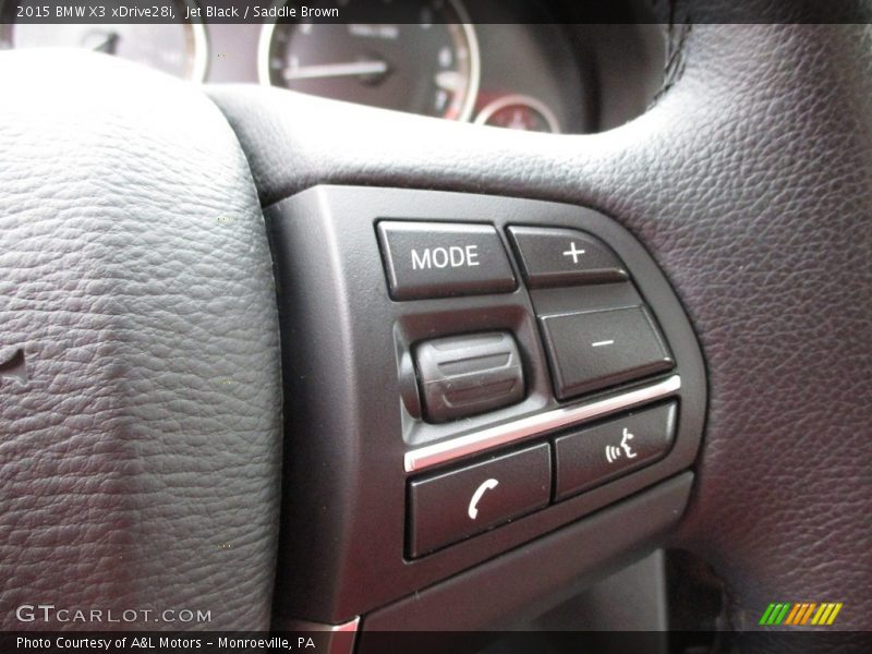 Jet Black / Saddle Brown 2015 BMW X3 xDrive28i