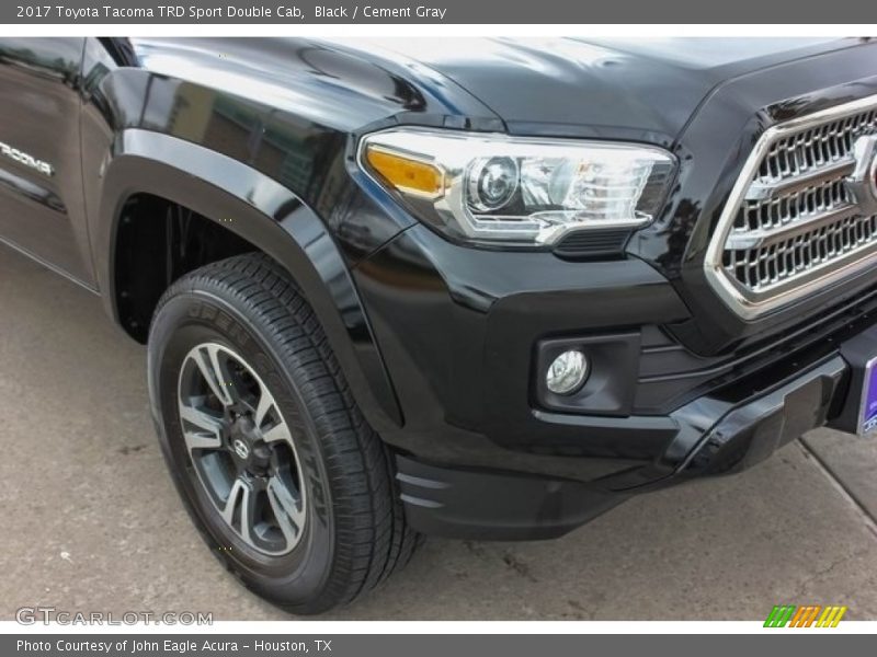 Black / Cement Gray 2017 Toyota Tacoma TRD Sport Double Cab