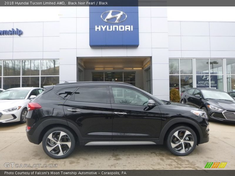 Black Noir Pearl / Black 2018 Hyundai Tucson Limited AWD